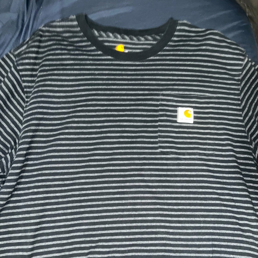 Black/Grey Stripe Carhartt T-Shirt